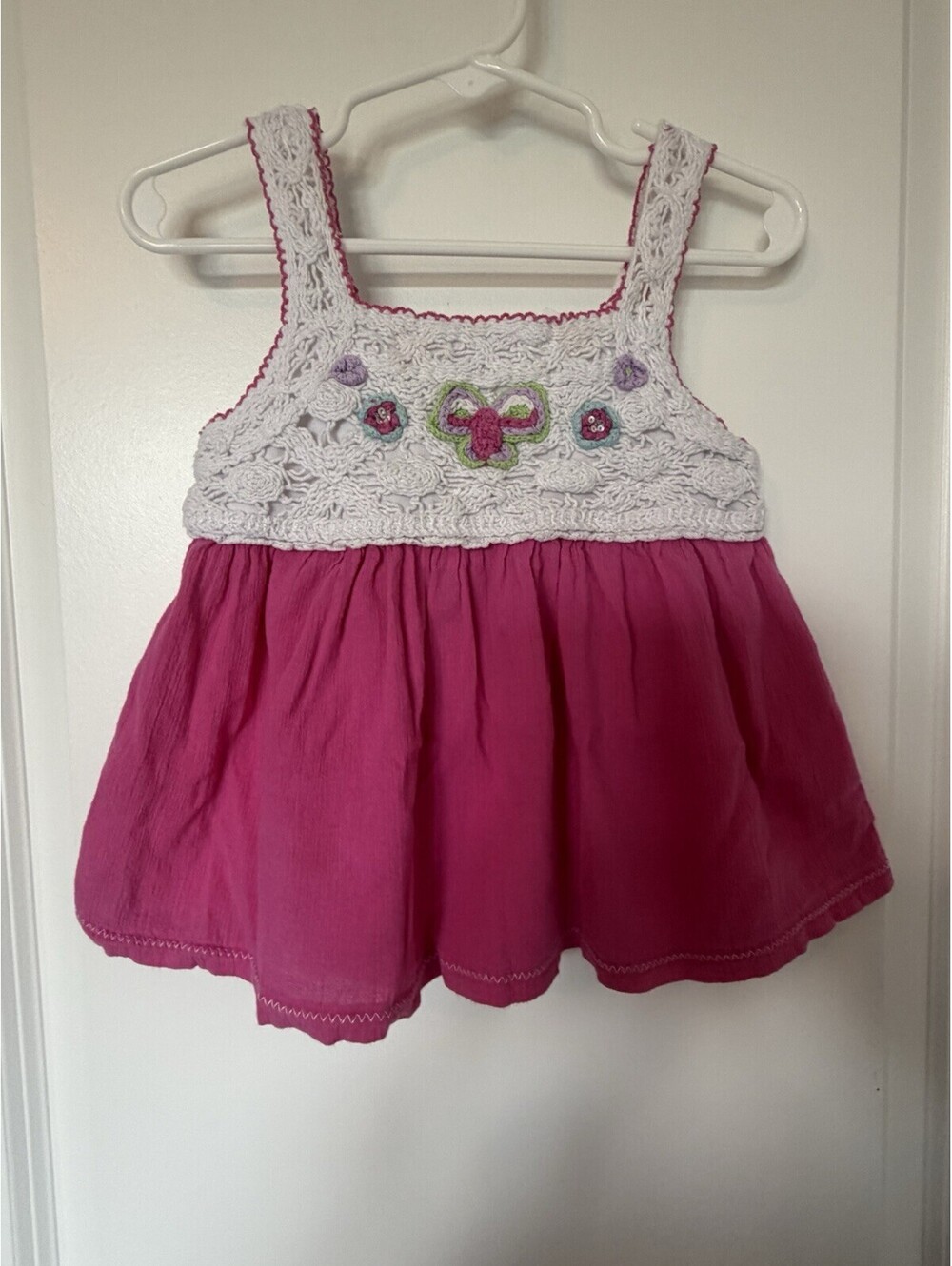 Baby Headquarters Girls Top Crochet Size 24 Month